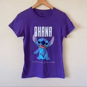 Disney Stitch Ohana Graphic Tee Shirt